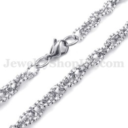 Nieuwe Stijl Zilveren Heren Titanium Ketting