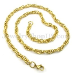 Hot Sale Gouden Heren Titanium Ketting