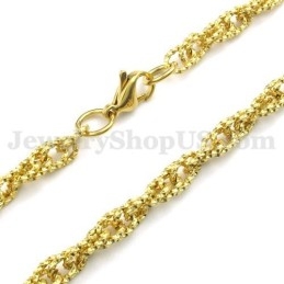 Hot Sale Gouden Heren Titanium Ketting