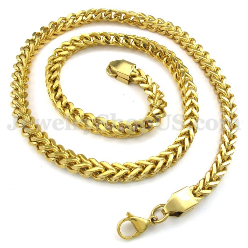 Hot Sale Gouden Heren Titanium Ketting Hot Sale Gouden Heren Titanium Ketting