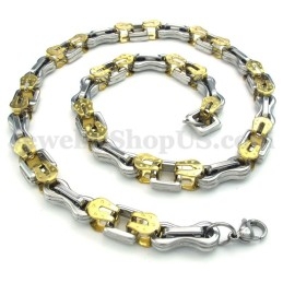 Sexy Gouden Heren Titanium Ketting