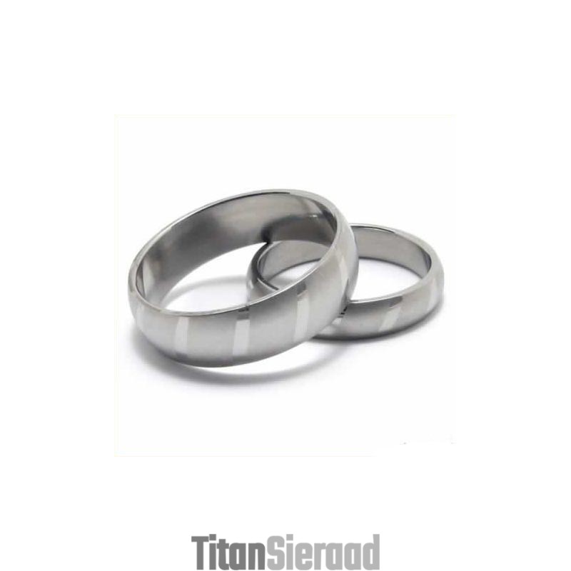 6 Mm Unisex Bolvormige Titanium Ring 6 Mm Unisex Bolvormige Titanium Ring
