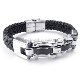 Prachtige Gouden Zwarte Titanium Armbanden Voor Heren