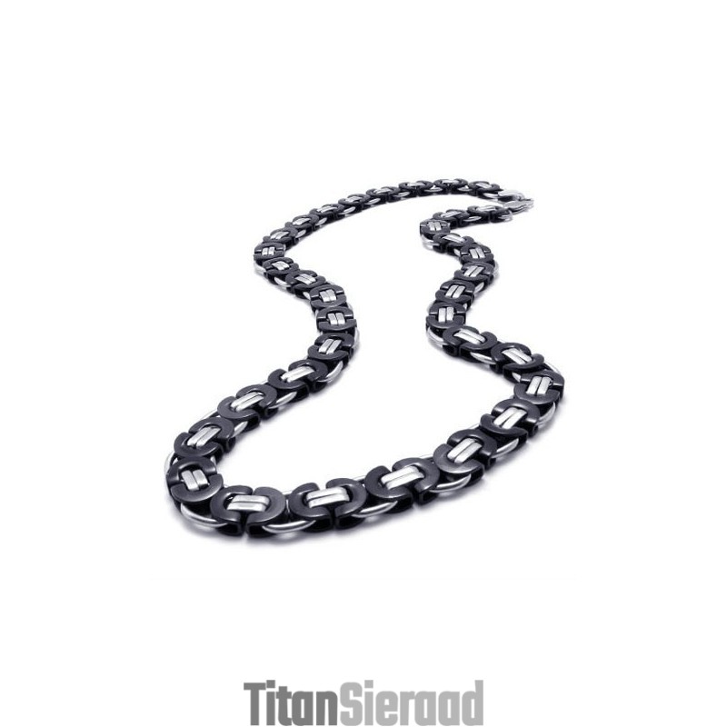 Zwarte Titanium Ketting Zwarte Titanium Ketting