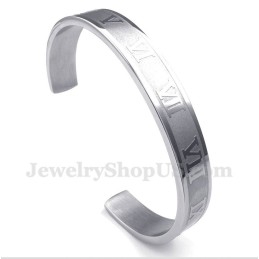 Herenarmband Met Romeinse Cijfers Van Titanium