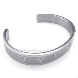 Herenarmband Met Romeinse Cijfers Van Titanium