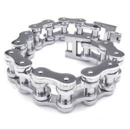 Titanium Fietskettingarmband Voor Heren