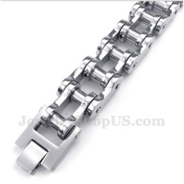 Titanium Fietskettingarmband Voor Heren
