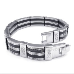 Heren Titanium Rubberen Armband