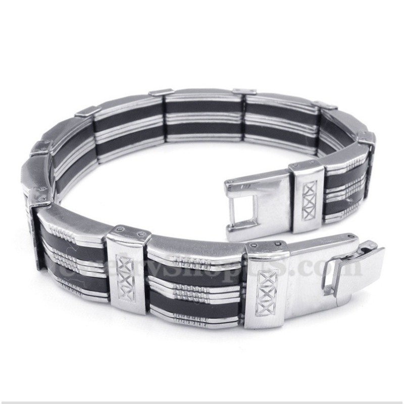 Heren Titanium Rubberen Armband Heren Titanium Rubberen Armband