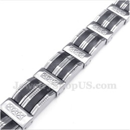 Heren Titanium Rubberen Armband