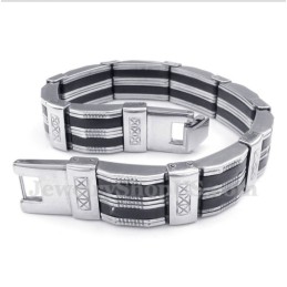 Heren Titanium Rubberen Armband