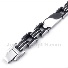 Heren Titanium Rubberen Armband