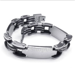 Heren Titanium Rubberen Armband