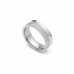 Geborstelde 6 Mm Titanium En Zilveren Ring