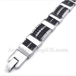 Heren Titanium Rubberen Armband