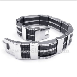 Heren Titanium Rubberen Armband