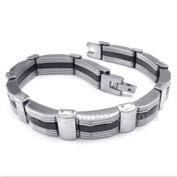 Heren Titanium Rubberen Armband