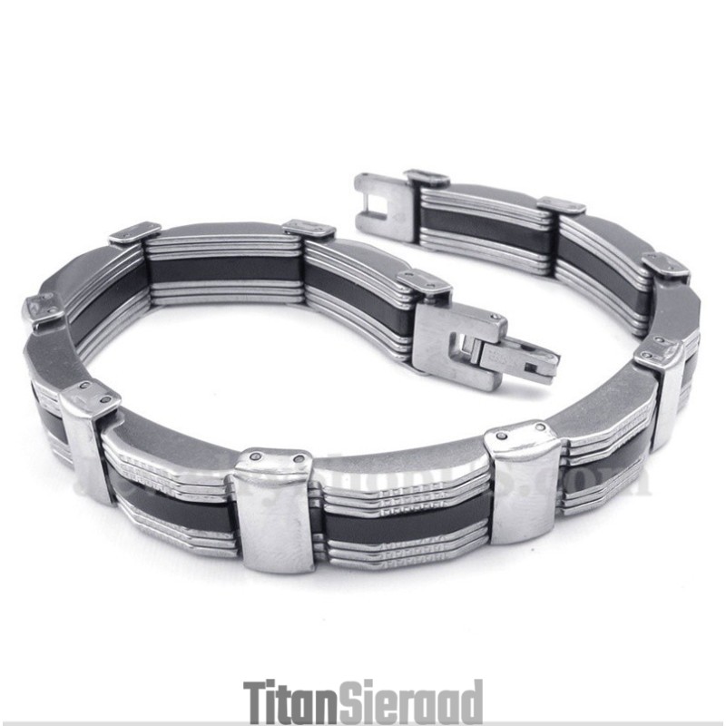 Heren Titanium Rubberen Armband
