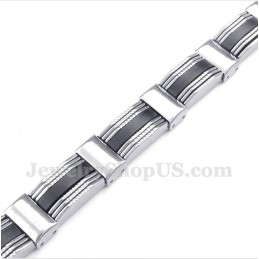 Heren Titanium Rubberen Armband