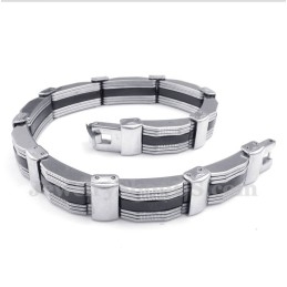 Heren Titanium Rubberen Armband
