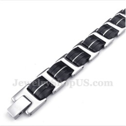 Heren Titanium Rubberen Armband