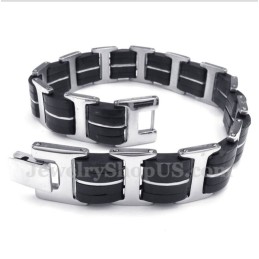 Heren Titanium Rubberen Armband