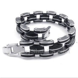 Heren Titanium Rubberen Armband