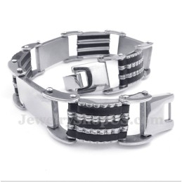 Heren Titanium Rubberen Armband