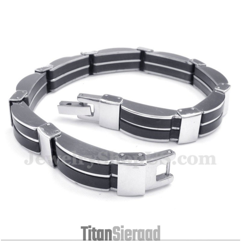 Heren Titanium Rubberen Armband Heren Titanium Rubberen Armband