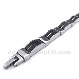 Heren Titanium Rubberen Armband