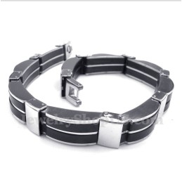Heren Titanium Rubberen Armband