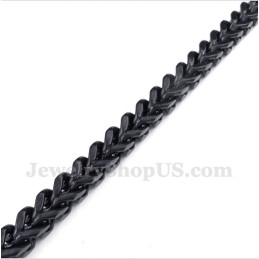 Heren Titanium Zwarte Armband