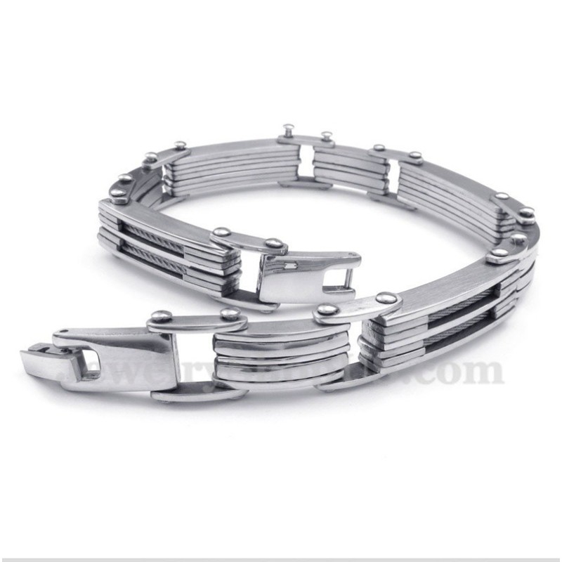 Heren Titanium Kabelarmband