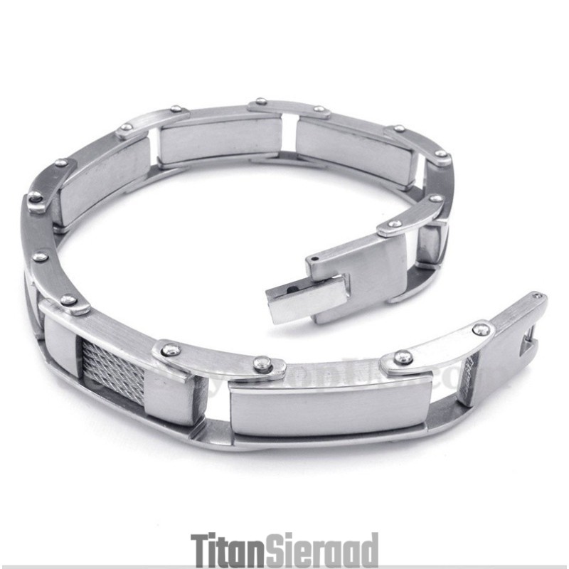 Heren Titanium Kabelarmband Heren Titanium Kabelarmband