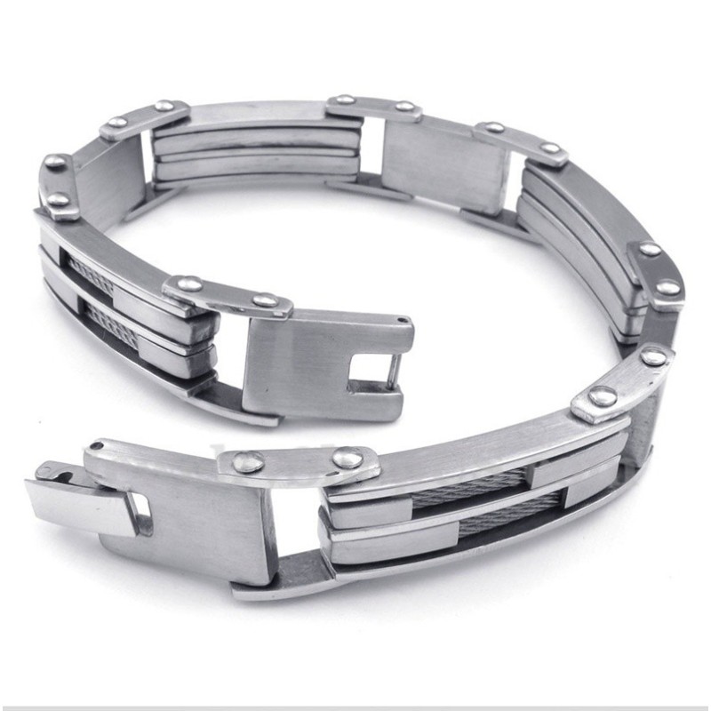 Heren Titanium Kabelarmband Heren Titanium Kabelarmband