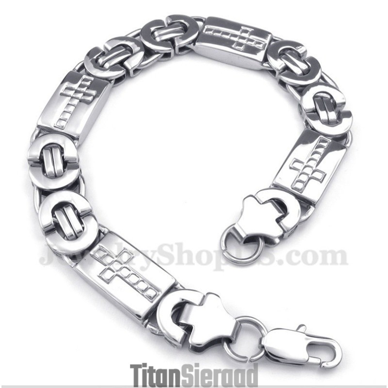 Titanium Kruisarmband Voor Heren