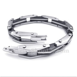 Heren Titanium Zwarte Armband