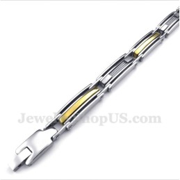 Heren Titanium Gouden Armband