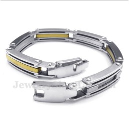 Heren Titanium Gouden Armband