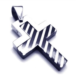 Nieuwe Stijl Geweven Kruis Titanium Hanger