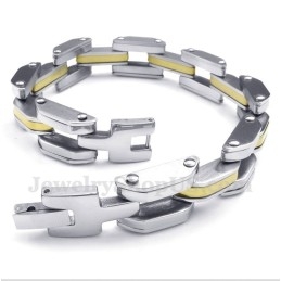 Heren Titanium Gouden Armband