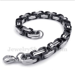 Heren Titanium Zwarte Armband