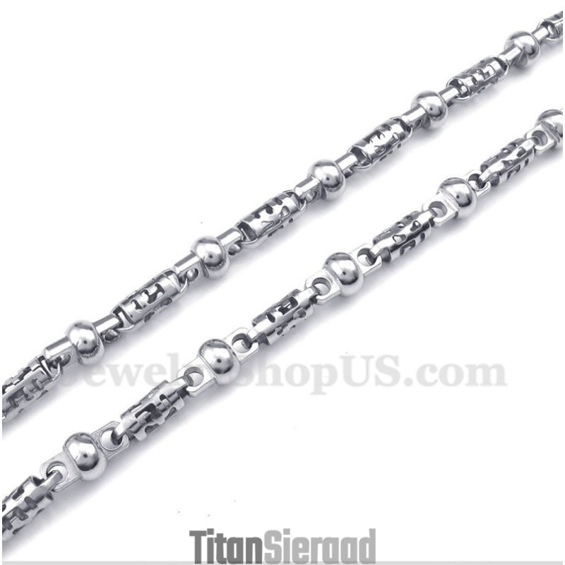 Titanium Cilinder Ketting Voor Heren