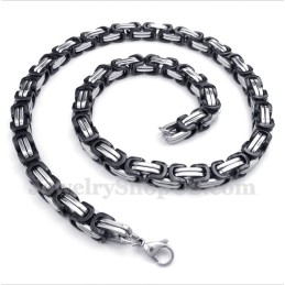 Heren Titanium Zwarte Ketting