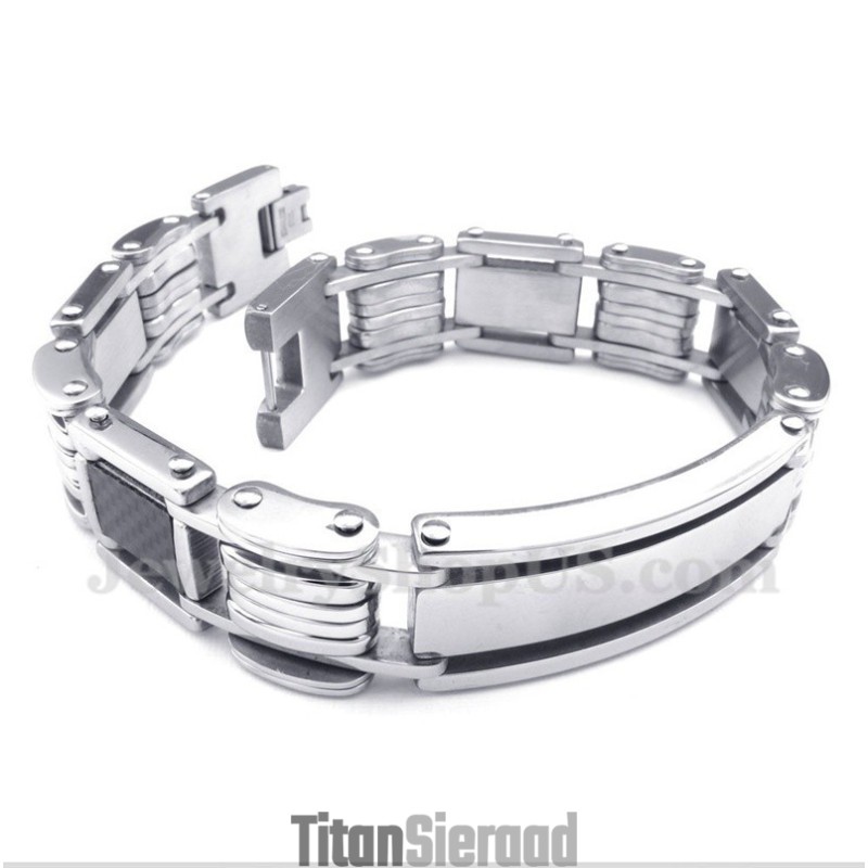 Heren Titanium Koolstofvezel Armband Heren Titanium Koolstofvezel Armband