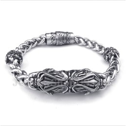 Heren Titanium Gegoten Diamanten Armband