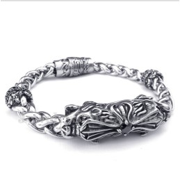 Heren Titanium Gegoten Diamanten Armband