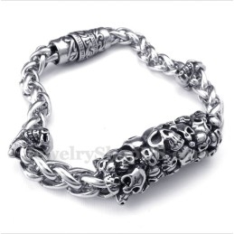 Heren Titanium Gegoten Schedelarmband