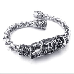 Heren Titanium Gegoten Schedelarmband